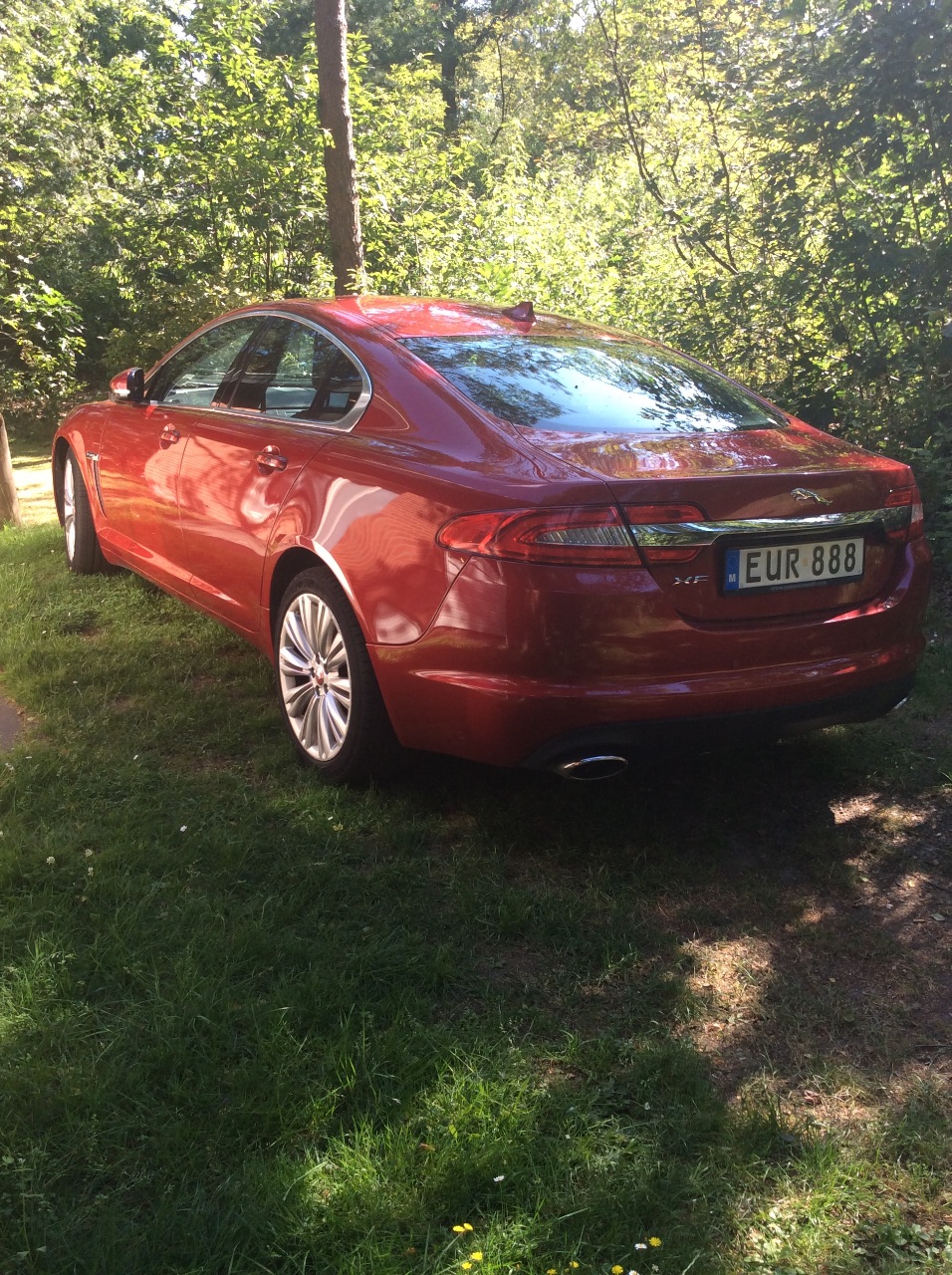 Jaguar XF 3L diesel Racing red — photo 4