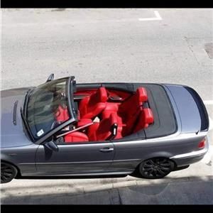 BMW parts E46 convertible cabrio msport bucket seat red leather interior complete wit